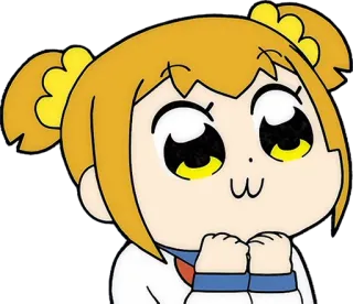 🤗 Popuko Pop Team Epic Anime, Manga, Pop Team Epic, Popuko, Niedlich, Cartoon telegram sticker