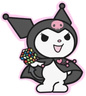 🎲 Kuromi Kuromi, Sanrio, desenho animado, adesivo, anime, kawaii telegram sticker