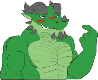 😘 Drache, Cartoon, Stinkefinger, Beleidigung telegram sticker