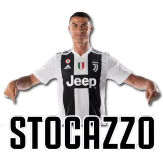 🍆 Cristiano Ronaldo STOCAZZO voetbal, atleet, voetbal, beroemdheid, gebaar telegram sticker