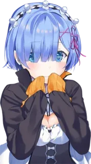 😊 Rem Re:Zero Anime, Rem, Re:Zero, Bonito, Waifu, Kawaii telegram sticker