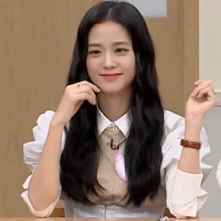 🤍 Jisoo จีซู, เคป็อป, นักร้อง, แบล็กพิงก์, ไอดอล, ผู้หญิง whatsapp sticker