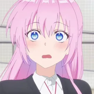 🐻 Anime, Mädchen, pinke Haare, Animation, Cartoon, süß telegram sticker