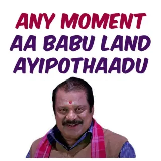 😉 ANY MOMENT
AA BABU LAND
AYIPOTHAADU Telugu, Indyjski, Mężczyzna, Wyraz telegram sticker
