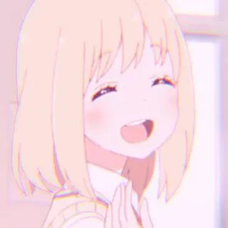 🍰 anime, girl, cartoon, smile, happy, character telegram sticker