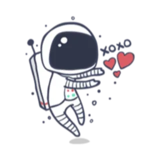 Astronaut telegram stickers