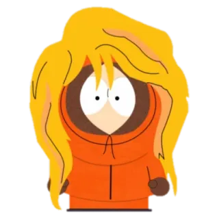 👩 Kenny McCormick South Park การ์ตูน, ตลก, แอนิเมชัน, เสียดสี, ล้อเลียน telegram sticker