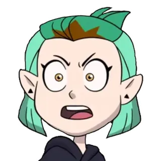 😠 Amity Blight The Owl House cartoon, character, angry, girl, animation telegram sticker