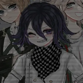 😉 Kokichi Oma Danganronpa Anime, Charakter, Danganronpa, Kokichi Oma, Bösewicht telegram sticker