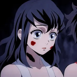 💙 Anime, Demon Slayer, Sangue, Gore, Animação Japonesa whatsapp sticker