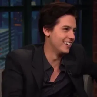 🌨 Cole Sprouse actor, famoso, retrato, hombre telegram sticker