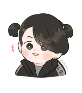 😚 Jungkook Jungkook, BTS, K-pop, Naklejka, Kreskówka, Idol, Muzyka telegram sticker