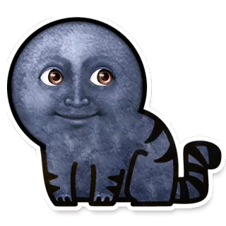 🌚 kucing, bulan, hewan, kartun, stiker, hibrida, lucu telegram sticker