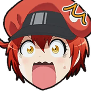 🩸 Anime, Schockiert, Cartoon, Ausruf, Überrascht, Gesichtsausdruck whatsapp sticker
