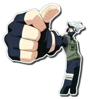 👍 Kakashi Hatake Naruto Anime, Charakter, Kakashi, Daumen hoch, Cool, Ninja whatsapp sticker