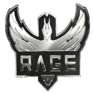 😄 RAGE Wut, Adler, Metall, Logo, Spiel telegram sticker