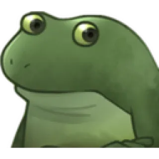 😁 カエル, 緑, 動物, 両生類 telegram sticker