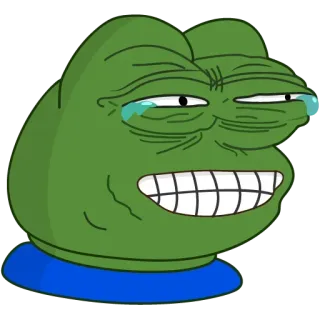 🤣 Pepe the Frog Pepe the Frog, meme, internet meme, character, frog telegram sticker