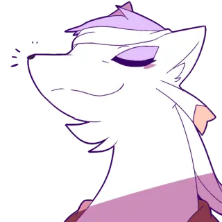 😊 binatang, anjing, serigala, kartun, lucu, bahagia, ilustrasi telegram sticker