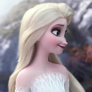 👾 Elsa Frozen Elsa, Disney, Frozen, dibujos animados, personaje, película telegram sticker