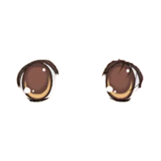 🎭 olhos, anime, desenho animado, kawaii telegram sticker