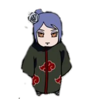 Мини Акацуки telegram stickers