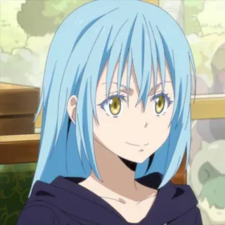 😊 Rimuru Tempest That Time I Got Reincarnated as a Slime Anime, Personnage, Slime, Isekai telegram sticker