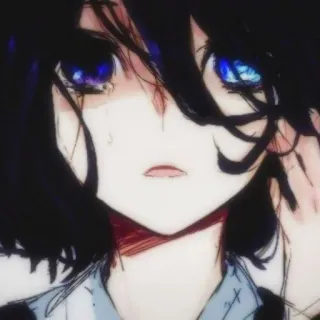 🌨 Anime, Mädchen, traurig, weinend, emotional whatsapp sticker