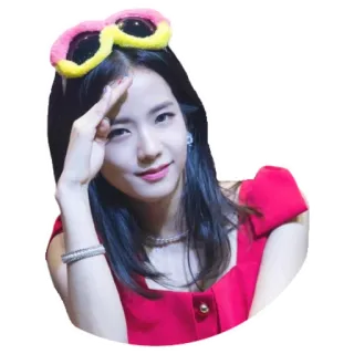 👋 vrouw, zonnebril, Koreaans, portret, meisje, persoon telegram sticker
