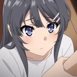 ☁️ Mai Sakurajima Rascal Does Not Dream of Bunny Girl Senpai Anime, Fille, Écolière, Sakurajima, Mai telegram sticker
