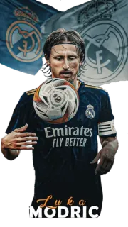 🇭🇷 Luka Modric bóng đá, vận động viên, bóng đá, thể thao, cầu thủ, Real Madrid telegram sticker