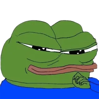 🤔 Pepe the Frog Meme, Kikker, Pepe, Internetmeme whatsapp sticker