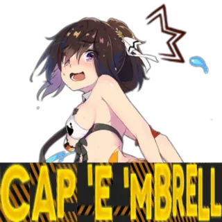 ☂ CAP 'E 'MBRELL telegram sticker