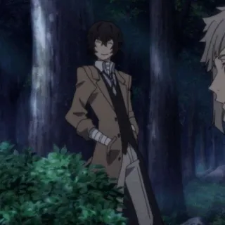 🪓 Osamu Dazai Bungou Stray Dogs Anime, Bungou Stray Dogs, Osamu Dazai, Dazai, Manga, Personaggio, Animazione giapponese telegram sticker