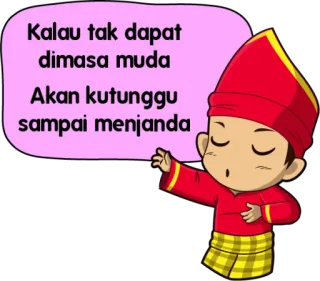 😎 Kalau tak dapat dimasa muda
Akan kutunggu sampai menjanda telegram sticker