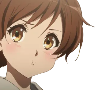 😓 Anime, Niedlich, Mädchen, Porträt, Cartoon telegram sticker