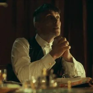 🚬 Thomas Shelby Peaky Blinders mężczyzna, portret, garnitur, program TV telegram sticker