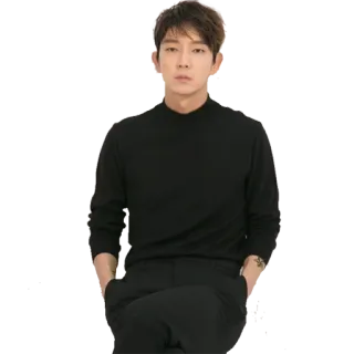 🙁 man, seated, black, portrait, person, asian, model telegram sticker