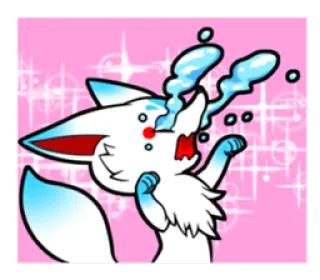 😭 chorando, triste, raposa, desenho animado, lágrimas whatsapp sticker