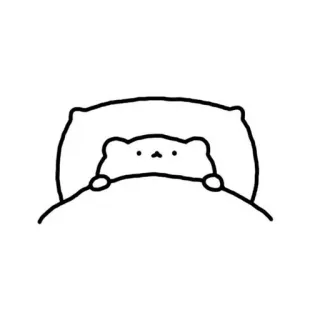💤 orso, sonno, letto, carino, animale, cartone animato, cuscino telegram sticker
