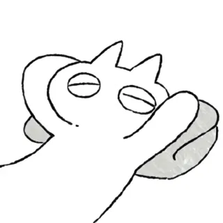 🛌 cartoon, sketch, animal, drawing, doodle telegram sticker