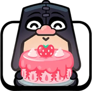 🥳 торт, клубника, десерт, еда, праздник, милый telegram sticker