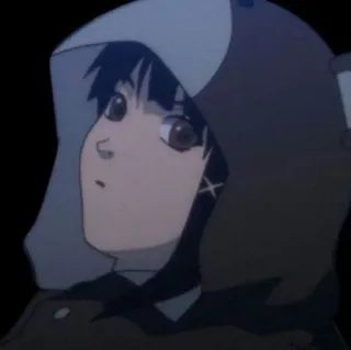 👀 Iwakura Lain Serial Experiments Lain Anime, Personnage, Lain, Iwakura, Serial Experiments Lain whatsapp sticker
