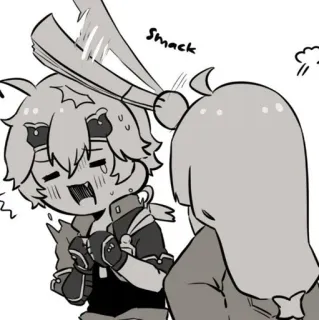 🍡 Smack Anime, Kreskówka, Klaps, Komiks, Rysunek, Chibi telegram sticker