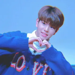 🐱 personne, kpop, sourire, amour, coeur whatsapp sticker