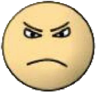 😠 emoji, angry, mad, irritated, expression, face telegram sticker