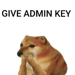 🌟 Cheems Doge meme GIVE ADMIN KEY telegram sticker