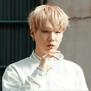 ✨ person, male, portrait, young man, korean, blonde hair telegram sticker