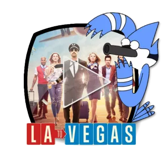 ▶️ Mordecai Regular Show LA TO VEGAS 모데카이, 레귤러 쇼, 만화, 텔레비전 쇼, LA to Vegas telegram sticker
