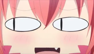 👀 anime, cartoon, expression, face, funny, silly telegram sticker